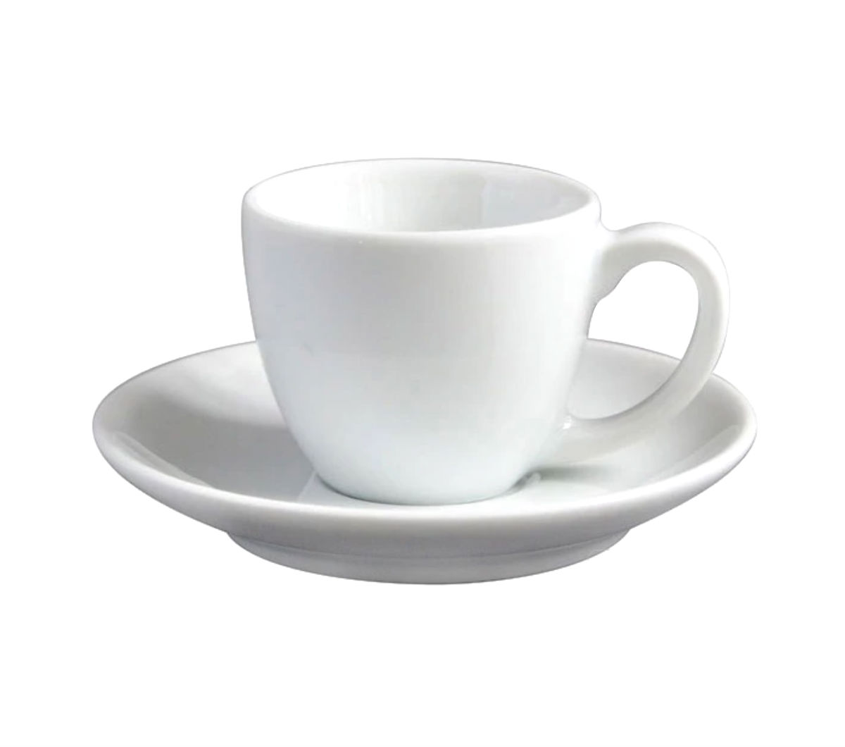 Ancap Verona Black Painted-Rim Cups, Saucers